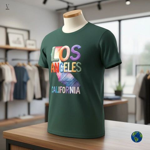 Los Angeles graphic tee Los Angeles California T-Shirt - Unisex LA Graphic Tee, Quality Print V VENTURE