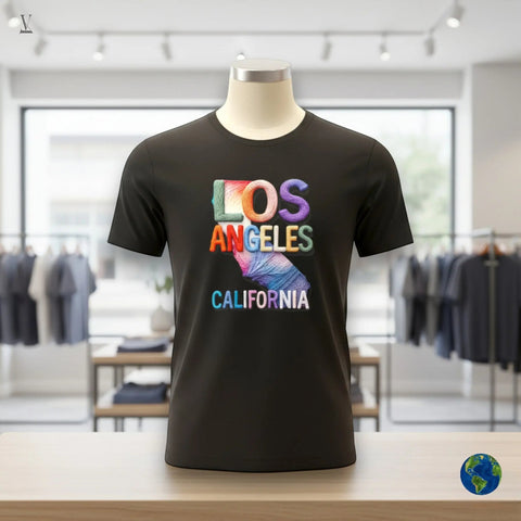 Los Angeles graphic tee Los Angeles California T-Shirt - Unisex LA Graphic Tee, Quality Print V VENTURE