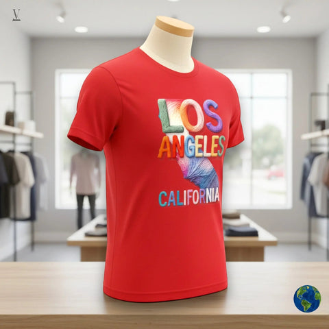 Los Angeles graphic tee Los Angeles California T-Shirt - Unisex LA Graphic Tee, Quality Print V VENTURE