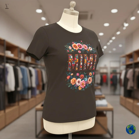 Mimi Flower T-Shirt Mimi Flower Unisex T-Shirt - Floral Graphic Cotton Tee for Grandmas V VENTURE