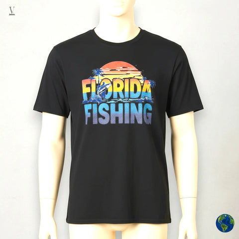 Florida Fishing T-Shirt | Gildan Softstyle Unisex | Ultra-Soft Cotton Tee | Angler Gift V VENTURE