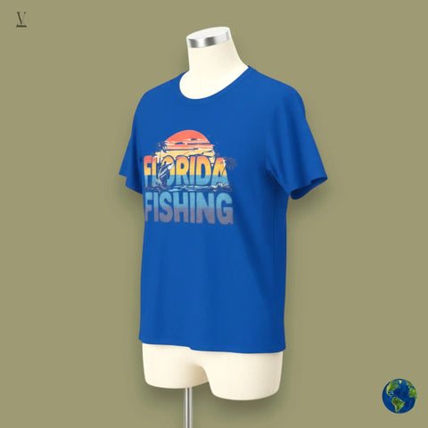 Florida Fishing T-Shirt | Gildan Softstyle Unisex | Ultra-Soft Cotton Tee | Angler Gift V VENTURE