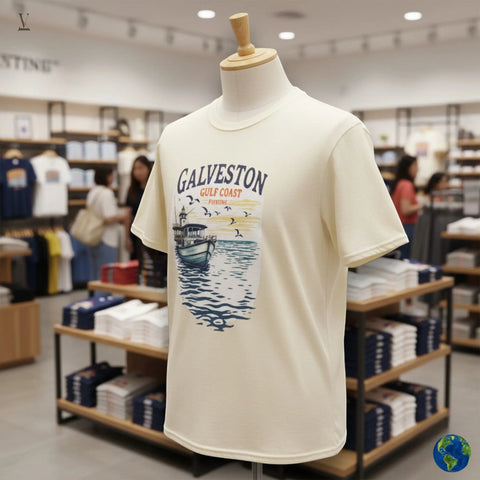 Galveston fishing t-shirt Galveston Gulf Coast Fishing T-Shirt - Ultra-Soft Unisex Tee | Nautical Design V VENTURE
