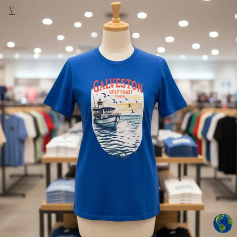 Galveston fishing t-shirt Galveston Gulf Coast Fishing T-Shirt - Ultra-Soft Unisex Tee | Nautical Design V VENTURE