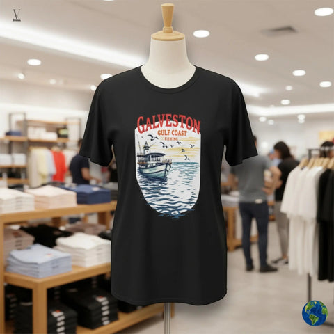 Galveston fishing t-shirt Galveston Gulf Coast Fishing T-Shirt - Ultra-Soft Unisex Tee | Nautical Design V VENTURE