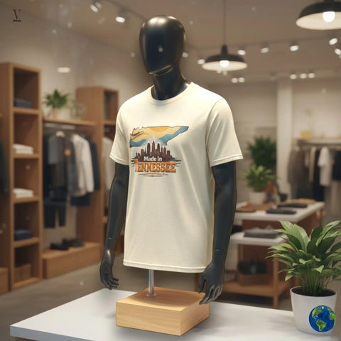 V VENTURE Softstyle Tennessee Map T-Shirt - Unisex Cotton State Tee V VENTURE