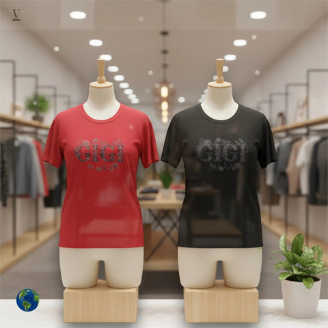 V VENTURE Floral Tee GIGI Floral Unisex Tee by – Softstyle Cotton Comfort, Timeless Floral Print V VENTURE