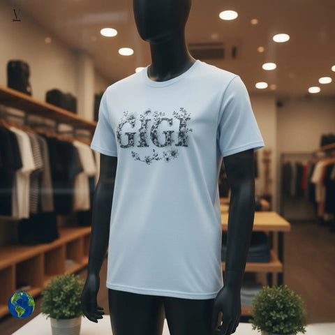 V VENTURE Floral Tee GIGI Floral Unisex Tee by – Softstyle Cotton Comfort, Timeless Floral Print V VENTURE