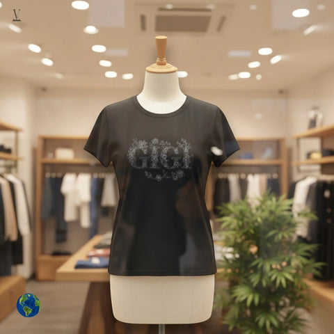 V VENTURE Floral Tee GIGI Floral Unisex Tee by – Softstyle Cotton Comfort, Timeless Floral Print V VENTURE