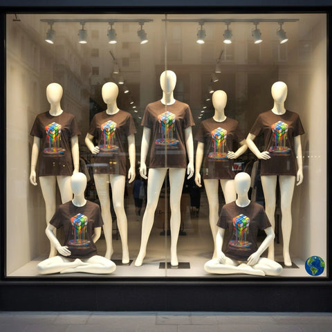 Melting Rubik's Cube Unisex T-Shirt - Premium Cotton Tee V VENTURE