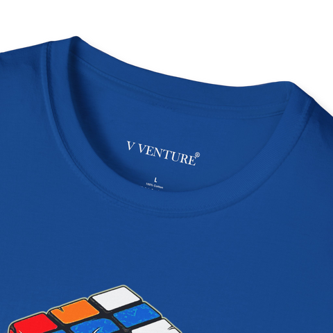 Melting Rubik's Cube Unisex T-Shirt - Premium Cotton Tee V VENTURE