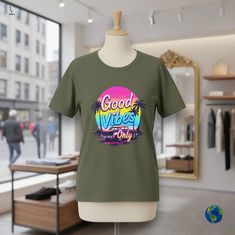 "Good Vibes Only" Unisex T-Shirt by V VENTURE - Premium Gildan Softstyle V VENTURE