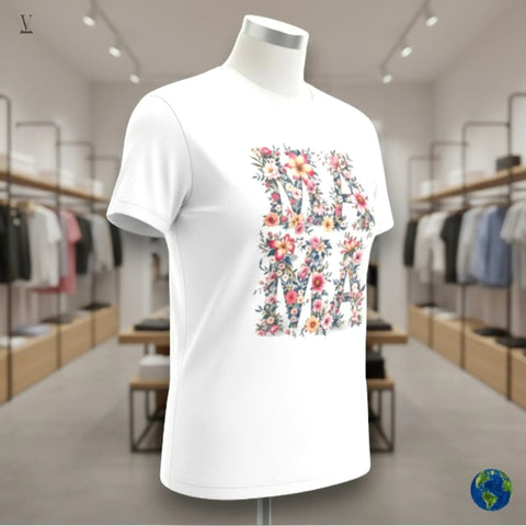 V VENTURE "Mama" Floral T-Shirt | Mother's Day Gift | Cute Mama t-shirt Printify