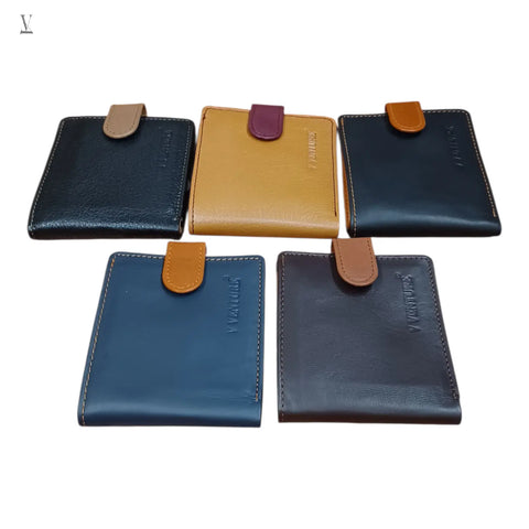Wholesale Handmade Full Grain Cowhide Leather Wallet 15 Peices (5 Colors) V VENTURE