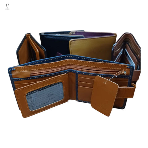 Wholesale Handmade Full Grain Cowhide Leather Wallet 15 Peices (5 Colors) V VENTURE