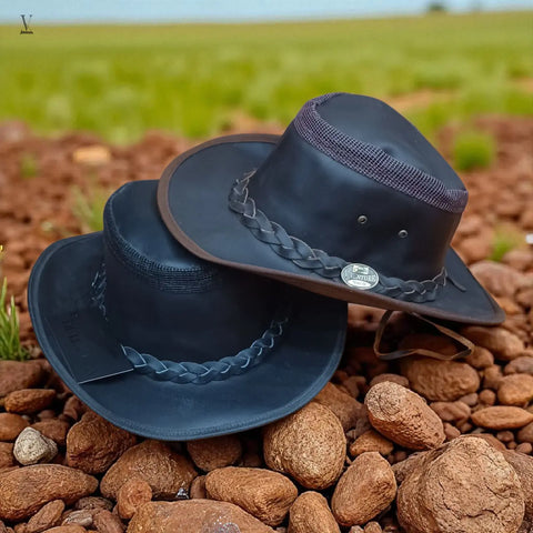 Wholesale Pack of 10 | Artisan Leather Cowboy Hats from Pakistan V VENTURE