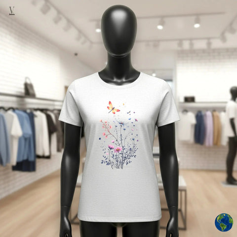 Wildflower t-shirt Wildflower Dragonfly T-Shirt | Premium Softstyle Cotton Tee | Unisex Nature & Garden Shirt V VENTURE