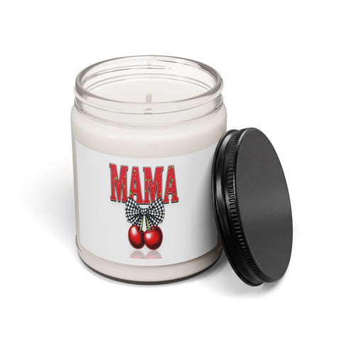 Retro MAMA Glitter Cherry Design PNG - Large 24x36 300DPI - Sublimation and DTG File