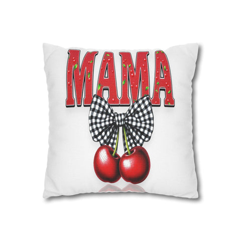Retro MAMA Glitter Cherry Design PNG - Large 24x36 300DPI - Sublimation and DTG File