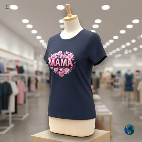 MAMAt shirt Floral Heart T-Shirt | Premium Unisex Cotton Tee for Mom | Bella+Canvas Gift V VENTURE