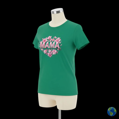 MAMAt shirt Floral Heart T-Shirt | Premium Unisex Cotton Tee for Mom | Bella+Canvas Gift V VENTURE