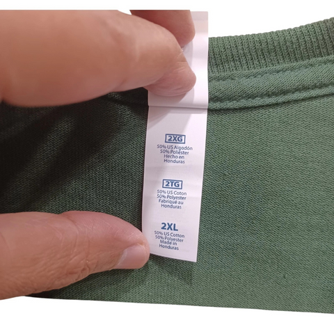 Delta 5-Pack Adult T-Shirts Bundle – Pro Spun Cotton Blend (50/50) Crew Neck, Forest Green, 2XL – Made in Honduras