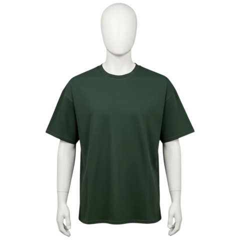 Delta 5-Pack Adult T-Shirts Bundle – Pro Spun Cotton Blend (50/50) Crew Neck, Forest Green, 2XL – Made in Honduras