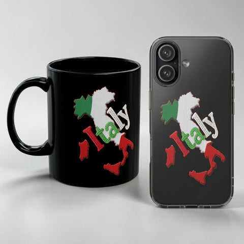 Italy Map & Text Knitted Sublimation | DTG | PNG Design - 14.98 x17 Inch, 300 DPI