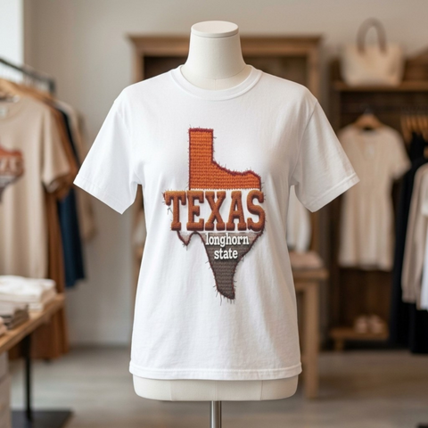 Texas State Map Patch Digital Design - High-Res 24x36 300 DPI PNG File